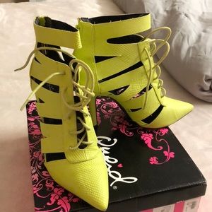 Lime green heels